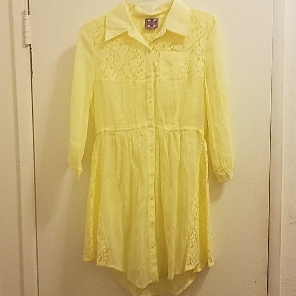 Free People Yellow Tunic